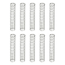 sourcing map 10Pcs Compression Spring, 9mm OD, 0.5mm Wire Size, 50mm Free Length, Spring Steel Construction Extended Mechanical Compression Springs f