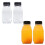 DAJING 4 milk container for work,280ml small juice bottles with safety caps 1
