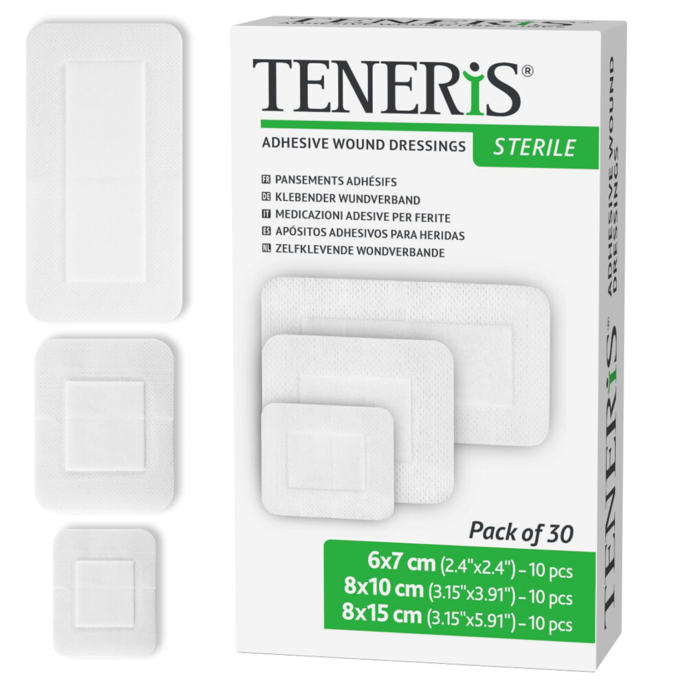 Photos - Dry Erase Board / Flipchart Teneris Sterile Adhesive Wound Dressings – Pack of 30 Assorted Sizes  – Individually Wrapped, Breathable Surgi(67, 810, 815)