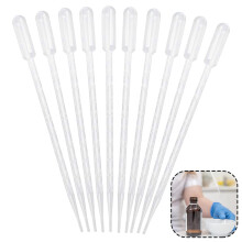 Pipette Dropper Plastic 10PCS 10ML Disposable Soft and Easy to Squeeze Transparent Plastic Pipettes Accurate Measurement for Water, Ink, Paint, Wssen