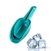 Set of 3 Ice Scoop, Plastic Kitchen Ice Scoop for Canisters or Ice Maker, Food Scoops for Canisters, Freezer, Flour, Dry Foods, Coffee Beans, Pop Cor