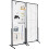 VEVOR VEVOR 2' x 5.6' Grid Wall Panels Tower, 2 Packs Wire Gridwall Display Racks with 1