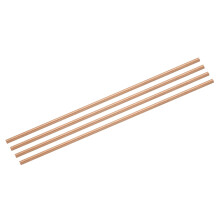sourcing map 4 Pack Pure Copper Round Rod 4.5mm/0.18 Inch Diameter 224mm/8.82 Inch Length Solid Copper Rod Lathe Bar Stock for DIY Metal Craft Metal
