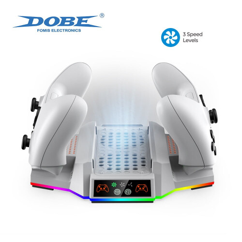 Βάση ψύξης και φόρτισης DBOE Xbox Series S2-σε-1 με ανεμιστήρα Turbo, διπλή βάση χειριστηρίου 1