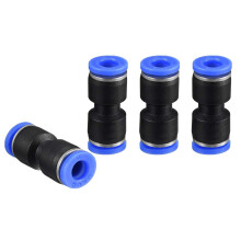 TOP-VIGOR 5Pcs Push to Connect Pneumatic Quick Fittings, 6mm to 6mm Tube OD Plastic Release Connect Air Line Hose Pipe Fitting, 2-Way Straight Pneuma