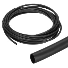 sourcing map 6mm Heat Shrink Tubing Waterproof, 4:1 Dual Wall Marine Adhesive Lined Industrial Heat Shrink Tube Wiring Wrap 30ft 1/4 Inch, Black-9.2m