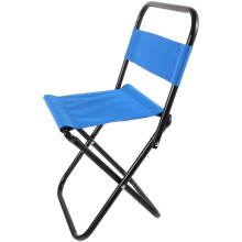 Cadeira dobrável Worgeous para pesca, pequena e portátil, ideal para praia e atividades ao ar livre, na cor azul.
