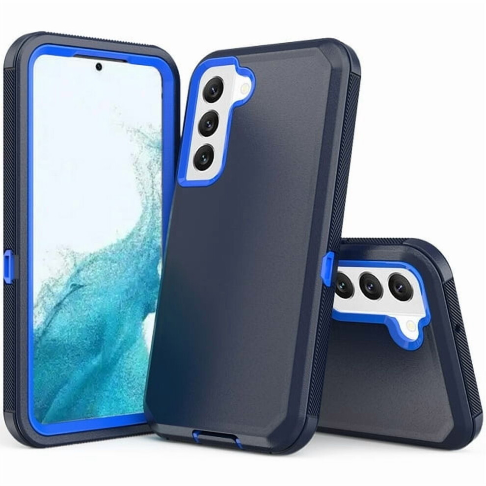 Xhy Rugged 3-In-1 Protective Case For Samsung Galaxy S22 & S22 5G Â Navy Blue 9181073150685