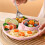 Divided Dinner Plate 4-Compartment 8 Pcs Pink 4