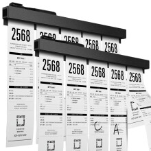 2 Pieces Ticket Holder Receipt Holder for Restaurant Refrigerator, No Drill Restaurant Order Ticket Holders, for Walls Home Kitchen Office Cafes Pubs