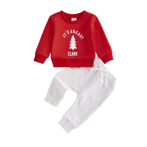 (12-18 Months, Red) Conjunto de Natal e Outono.