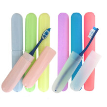 8-pak etui na szczoteczki do zębów, etui podróżne, nowe plastikowe pudełko w tubie, zestaw wielokolorowy