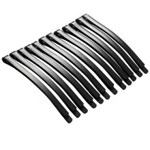 100 horquillas negras, pinzas de metal mate de 6,6 cm (2,6") para el cabello de mujer – Sujeción fuerte, compatibles con peinados diarios.