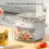 HIBIBUD countertop ice maker with scoop, 24-cube tray, white 1
