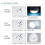 HIBIBUD Motion Sensor Spotlight Wireless LED Flood Light 3 4