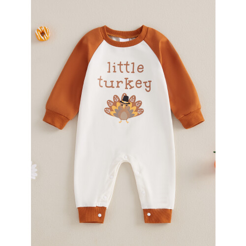 (6-12 Months, Apricot) Baba Hálaadás Napi Újszülött Ruha 2