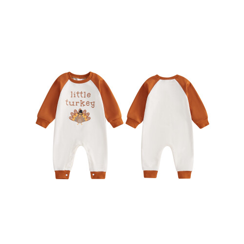 (6-12 Months, Apricot) Baba Hálaadás Napi Újszülött Ruha 1