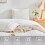 Parure de lit bohème blanche, taille Queen, 3 pièces, en microfibre 4