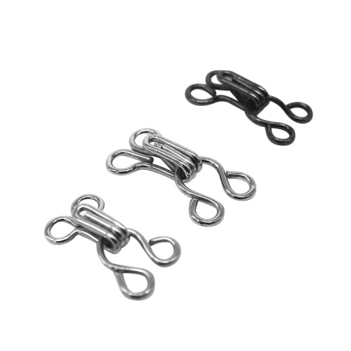 Ganci e occhielli per cucire gonne, 100 pezzi, neri