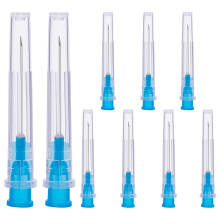 Knixxo 100 PCS 23G 25MM Dispensing Accessories, Stainless Steel Industrial Needles for Scientific Measuring Use,Individually Packed(100 PCS)