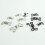 Ganci e occhielli per cucire gonne, 100 pezzi, neri 8