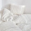 Parure de lit bohème blanche, taille Queen, 3 pièces, en microfibre 8