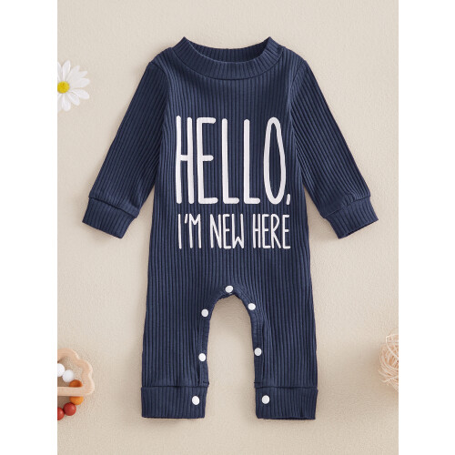 (0-3 Months, Navy Blue) Φθινοπωρινή φόρμα για στρογγυλή λαιμόκοψη. 2