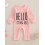 (0-3 Months, Pink) Φθινοπωρινή φόρμα για στρογγυλή λαιμόκοψη. 3