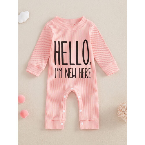 (0-3 Months, Pink) Φθινοπωρινή φόρμα για στρογγυλή λαιμόκοψη. 2