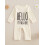 (0-3 Months, Beige) Φθινοπωρινή φόρμα για στρογγυλή λαιμόκοψη. 3