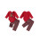 (6-12 Months, Red) Conjunto de ropa (2 piezas). 2
