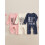 (Newborn, Pink) Φθινοπωρινή φόρμα για στρογγυλή λαιμόκοψη. 3