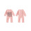 (Newborn, Pink) Φθινοπωρινή φόρμα για στρογγυλή λαιμόκοψη. 2