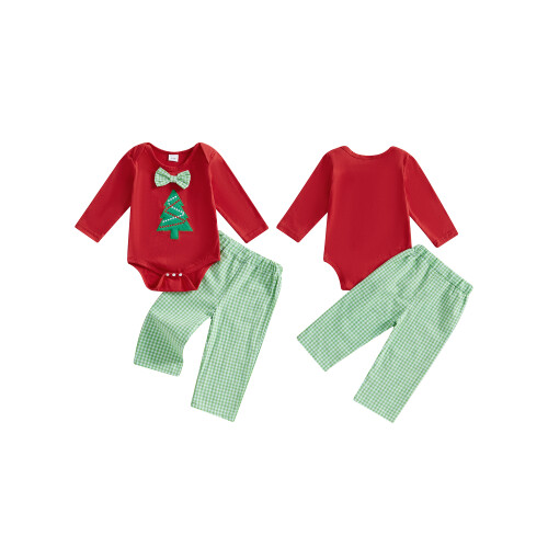 (0-3 Months, Green) Conjunto de ropa (2 piezas). 1