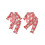 (2-3 Years, Red) Ensemble pyjama de à volants. 2