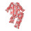 (18-24 Months, Red) Ensemble pyjama de à volants. 1