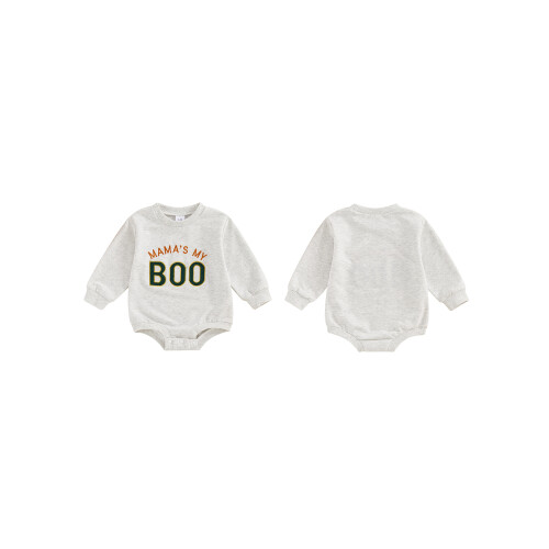 (3-6 Months, Grey) Φούτερ αγοριών/κοριτσιών, Halloween κορμάκια φθινοπώρου. 1