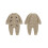 (3-6 Months, Khaki) Baby Mädchen Jungen Bodysuits Jumpsuits 2
