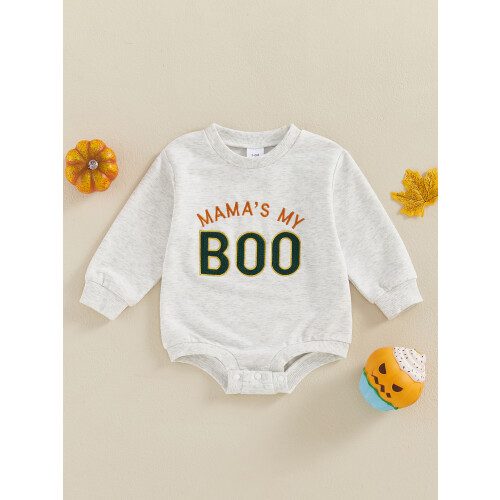 (0-3 Months, Grey) Φούτερ αγοριών/κοριτσιών, Halloween κορμάκια φθινοπώρου. 2