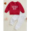 (12-18 Months, Red 1) Conjunto de roupa para recém-nascidos. 4