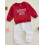 (12-18 Months, Red 1) Conjunto de roupa para recém-nascidos. 5