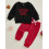 (2-3 Years, Black) Conjunto de roupa para recém-nascidos. 4