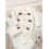(6-9 Months, White) Baby Mädchen Jungen Bodysuits Jumpsuits 6