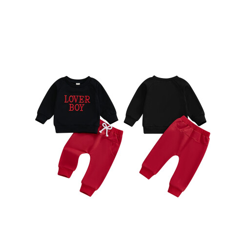 (6-12 Months, Black 1) Conjunto de roupa para recém-nascidos. 1