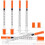 Tiezeeu 100 Pack 1ML Multiple Uses Distribution Measuring Tools with 31G, Individually Sealed Packaging, Lab Accessories for Pet Feeding Liquid Separ 1