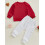 (6-12 Months, Red) Conjunto de roupa para recém-nascidos. 5