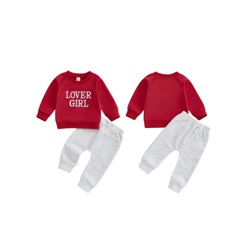 (2-3 Years, Red) Conjunto de roupa para recém-nascidos. 1