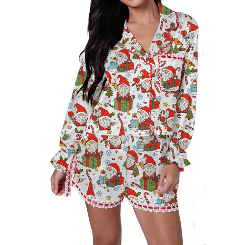 (S, Multi-Color Elf) Ensemble pyjama de Vêtement intérieur.