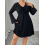 (XL, Black) Robe noire grande soirée décontractée 2
