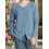 (L, Light Blue) Gilet cardigan décontracté en maille 5